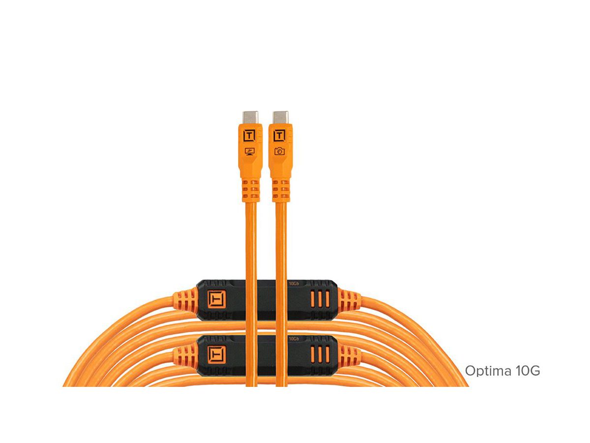 TetherPro Optima 10G USB-C 9.4m Str Org