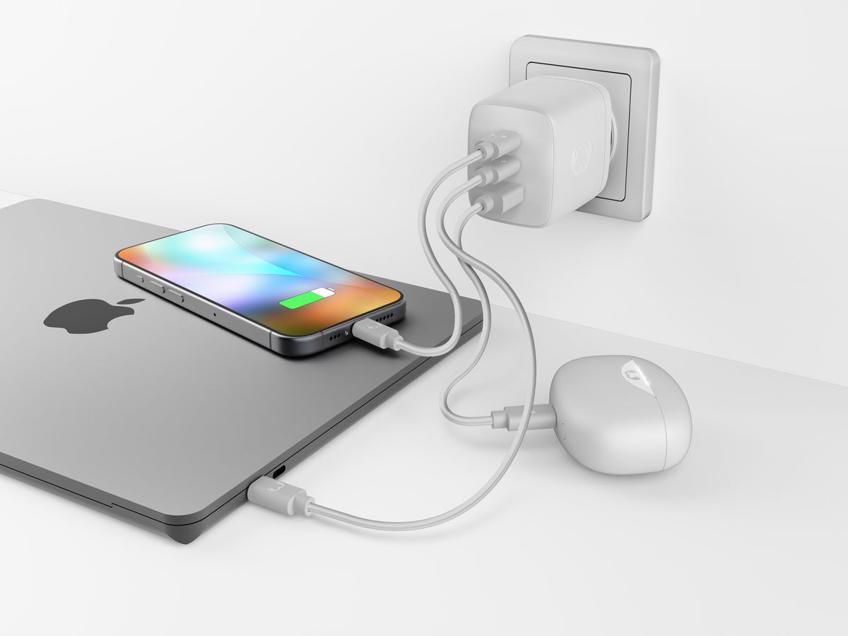 Fresh 'n Rebel Wall Charger IceGrey 100W