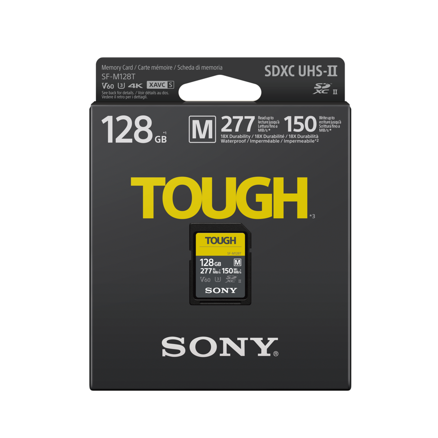 Sony SF-M Tough SDXC 128GB UHS-II 277MBs