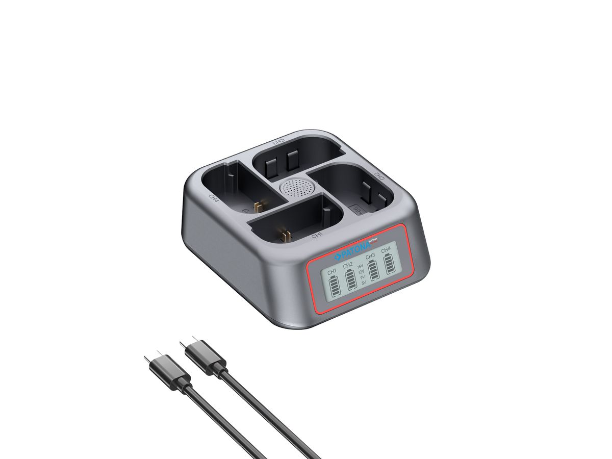 Patona 4-Port Fast Charger Canon LP-E6