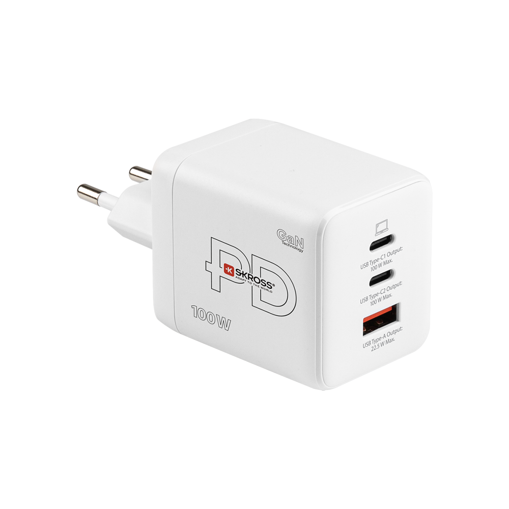 Skross Power Charger EU 100W GaN Combo+