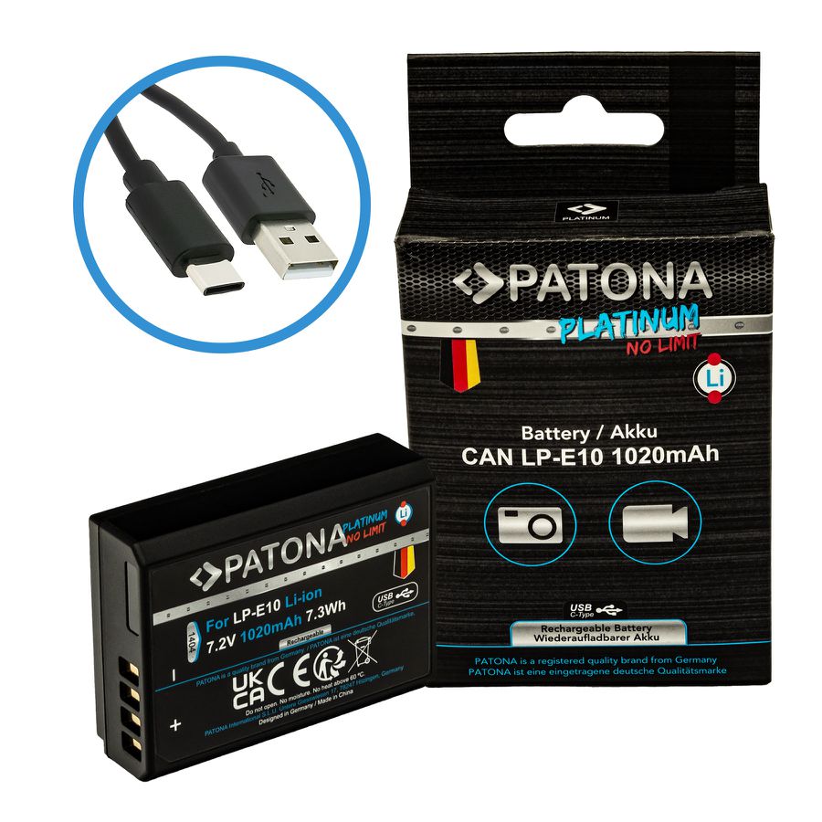 Patona Platinum USB-C Canon LP-E10