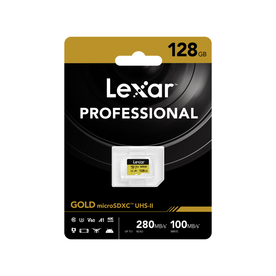 Lexar micro SDXC 280MB/s 128GB Gold