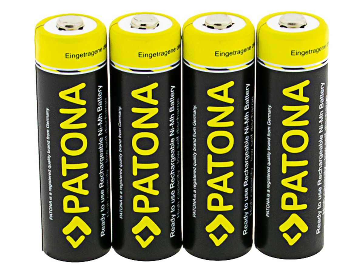 Patona Akku 4x Mignon AA 2450mAh NiMH