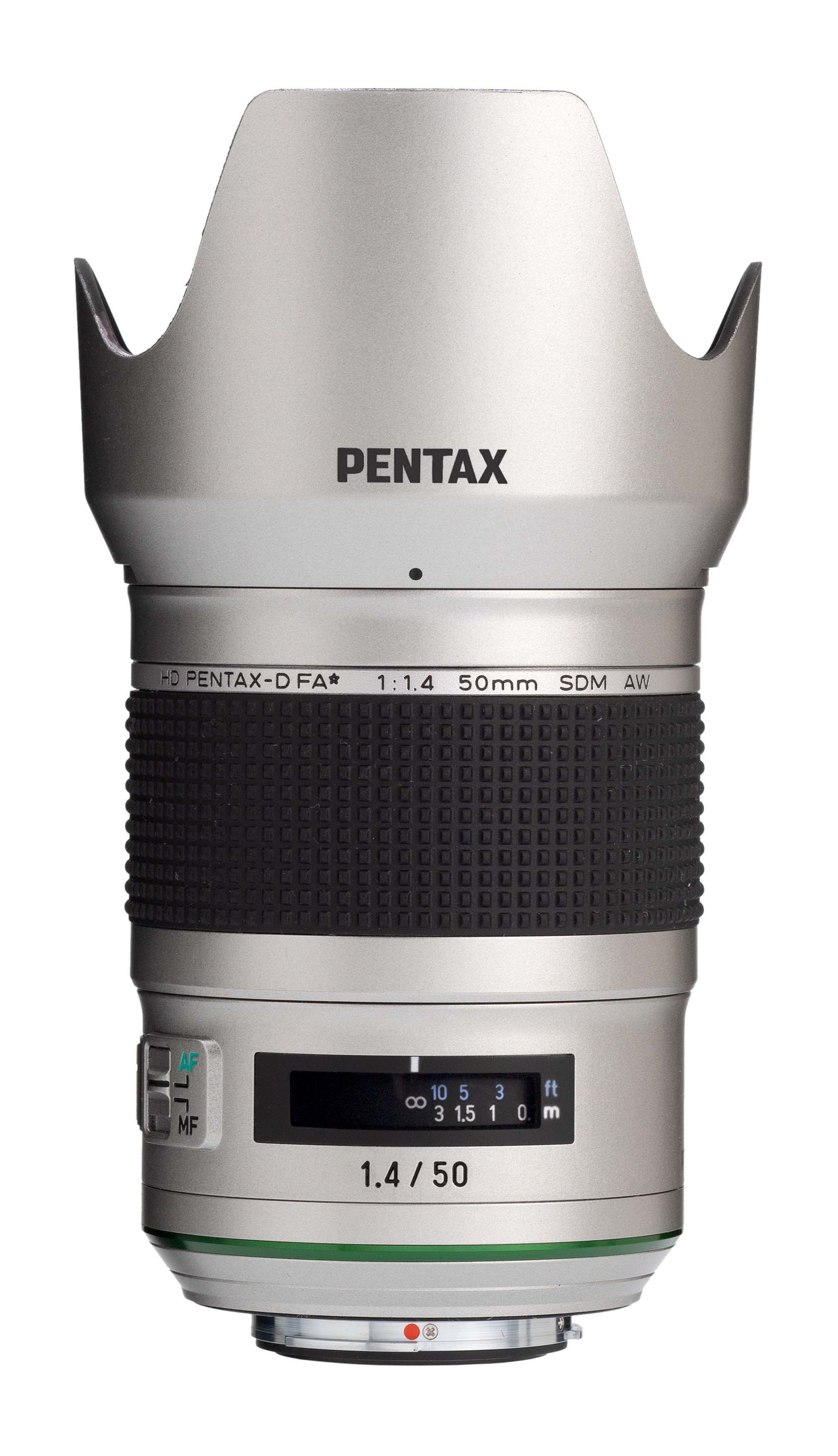 Pentax HD D-FA* 50mm/1.4 SDM AW silver