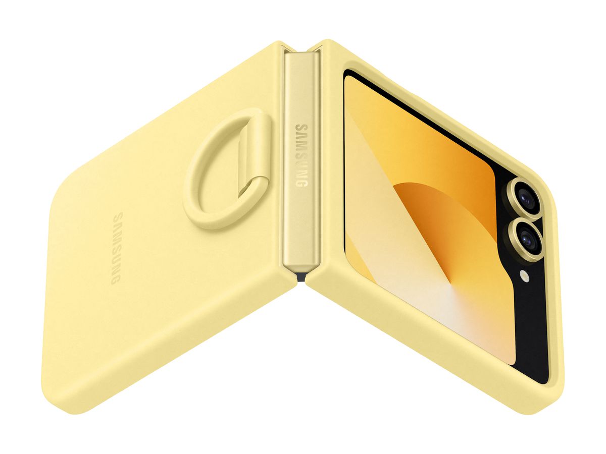 Samsung Flip 6 Silicone Case Yellow