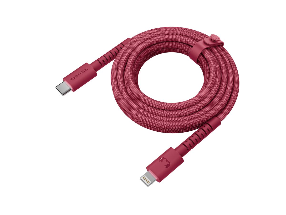 Fresh 'n Rebel USB-C to Lightning Red
