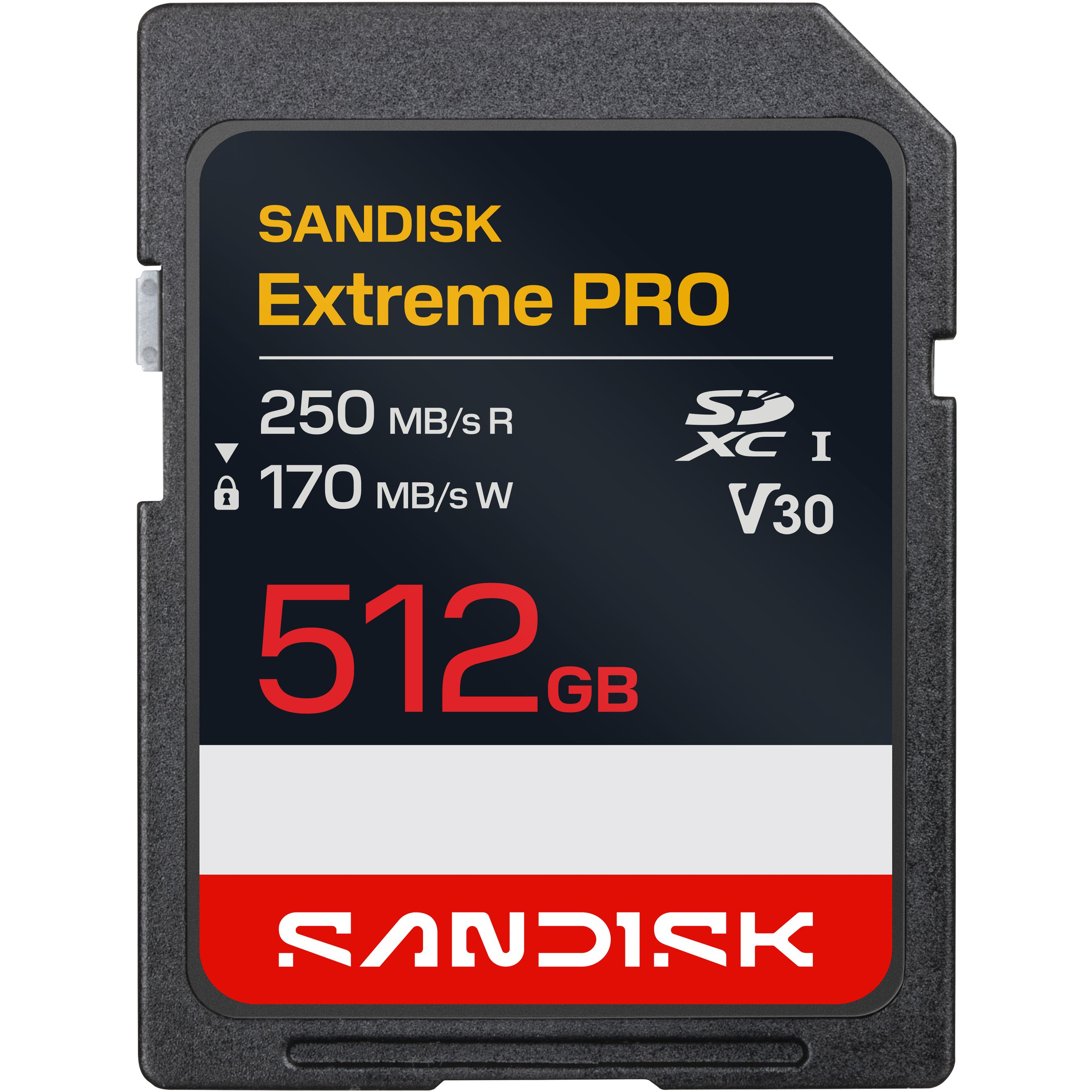 SANDISK Extreme PRO 250MB/s SDXC 512GB