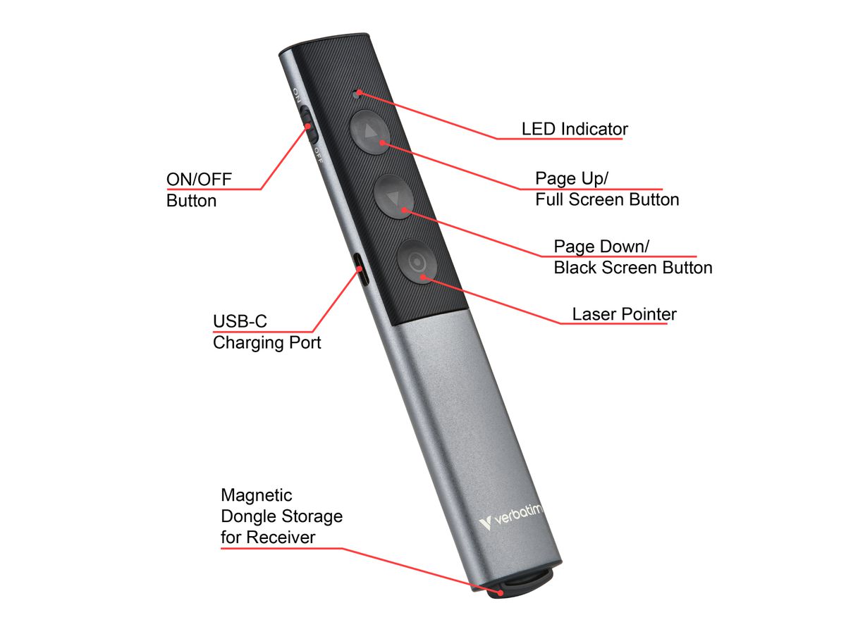 Verbatim Agenda Presenter Laserpointer