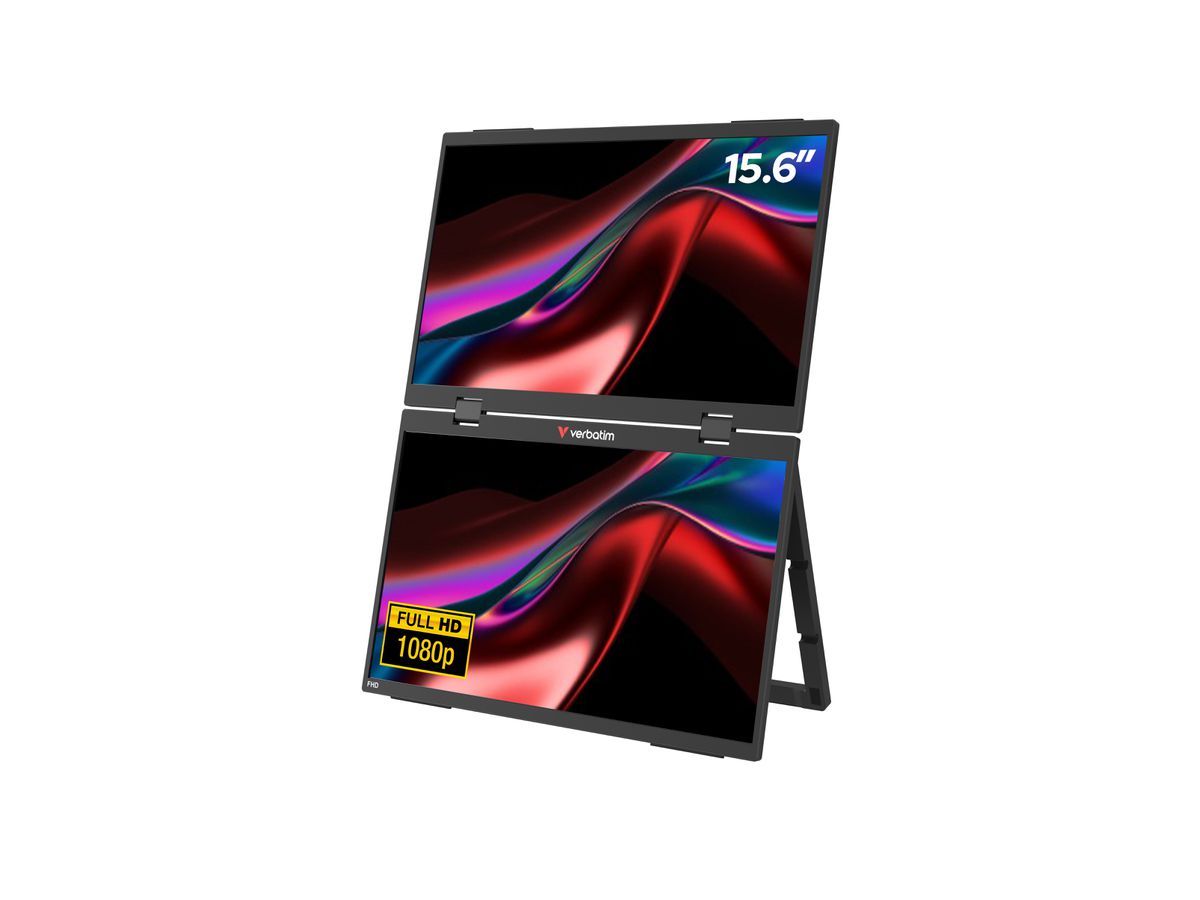 Verbatim Portable 15.6" Dual Monitor