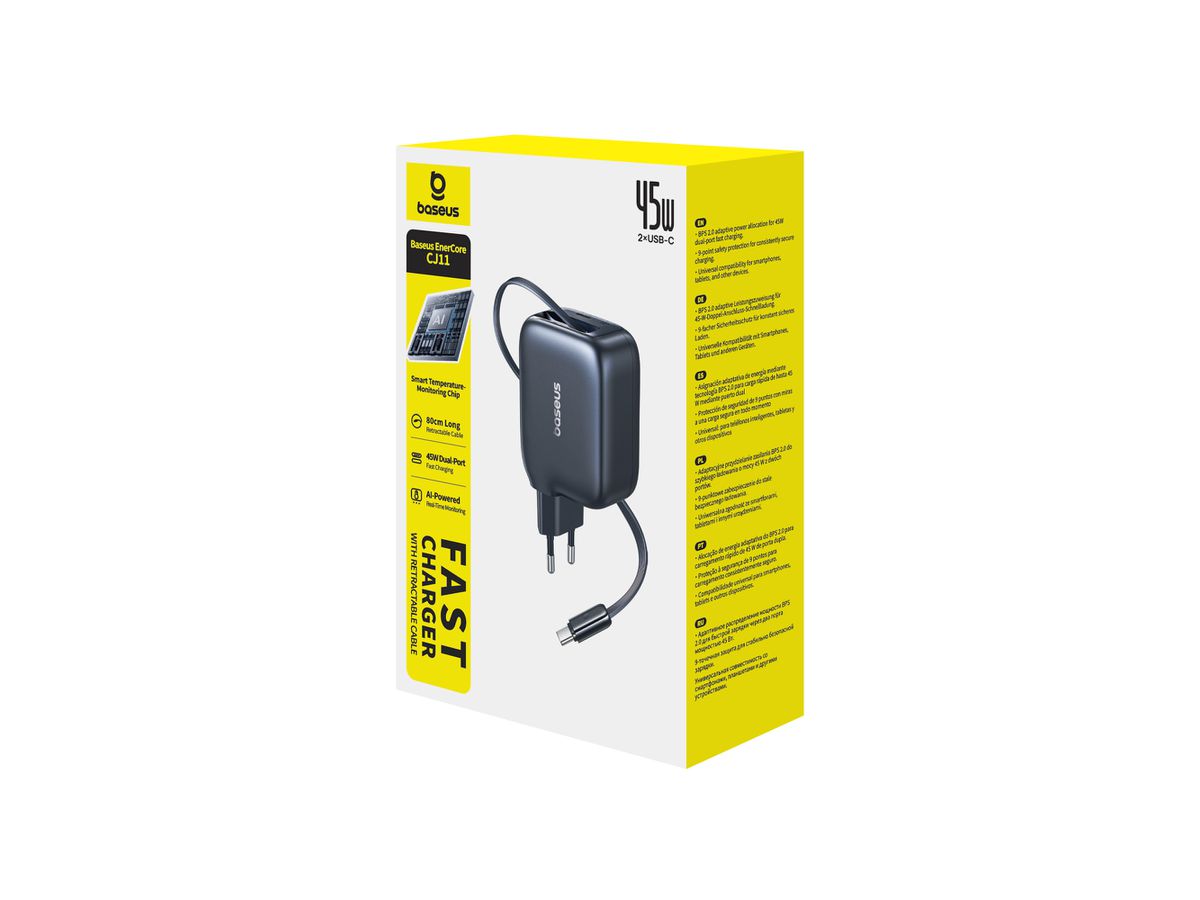 Baseus EnerCore Fastcharg.45W Retr.Cab.