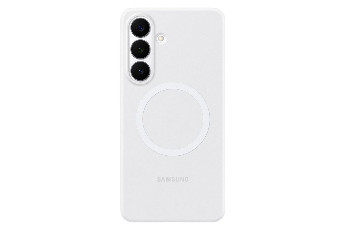 Samsung S26+ Silicone Magnet Case White