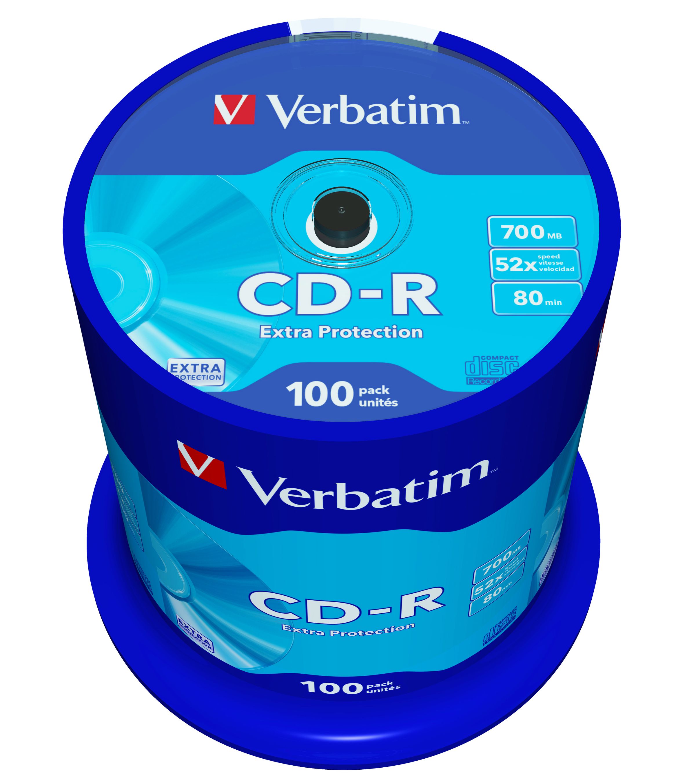 Verbatim CD-R Spindle 700MB 52x 100 Pack