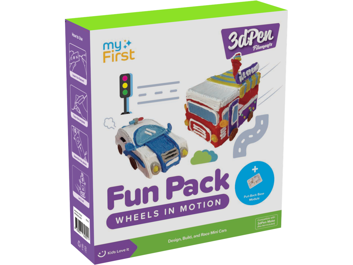 myFirst 3D Pen Filaments Wheels Motion