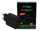 Patona GAN PD 36W USB-C + A Black