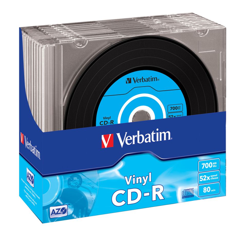 Verbatim CD-R Slim 700MB 52x Vinyl 10 Pk