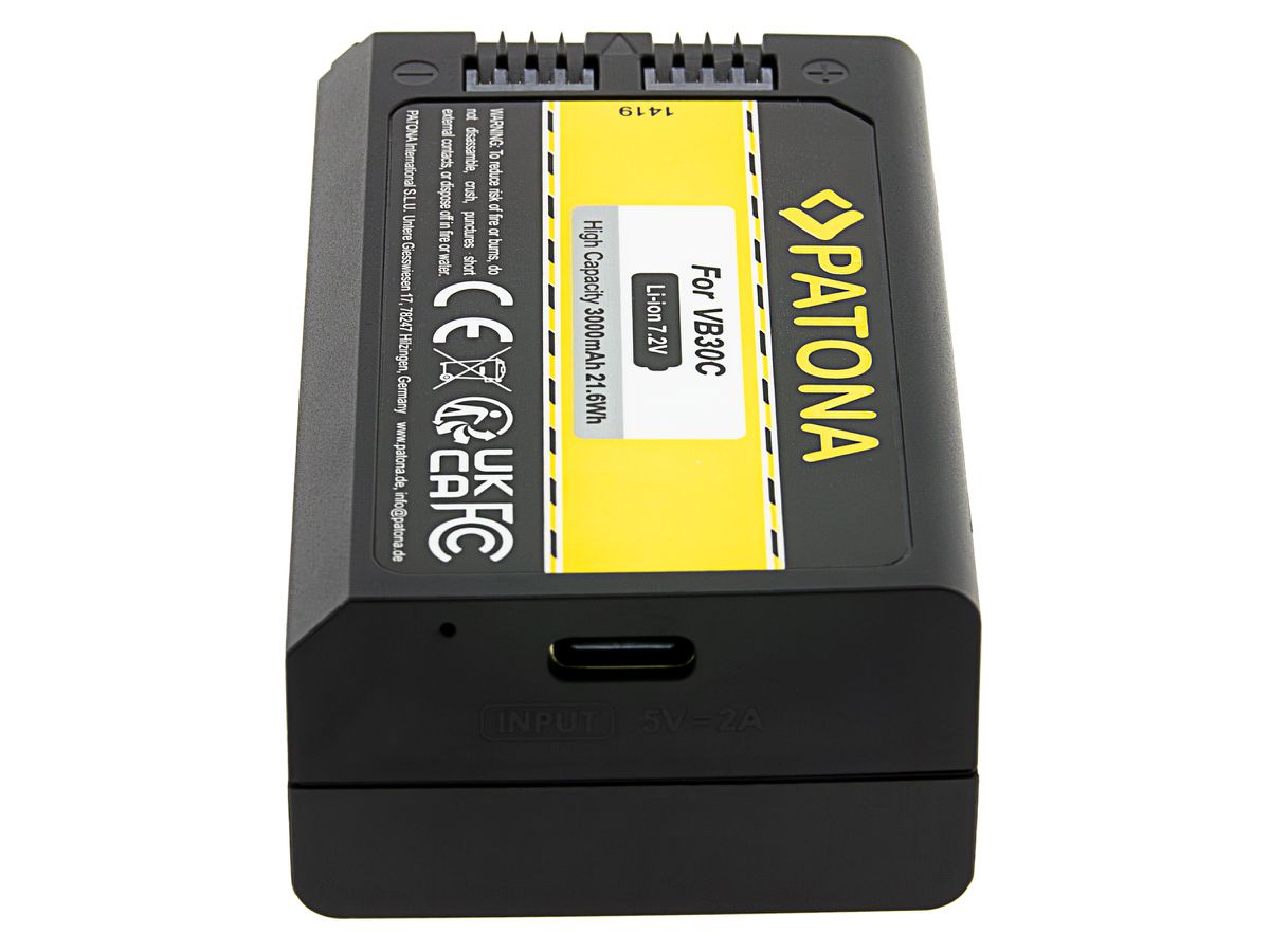 Patona Akku VB30 Godox V1 USB-C