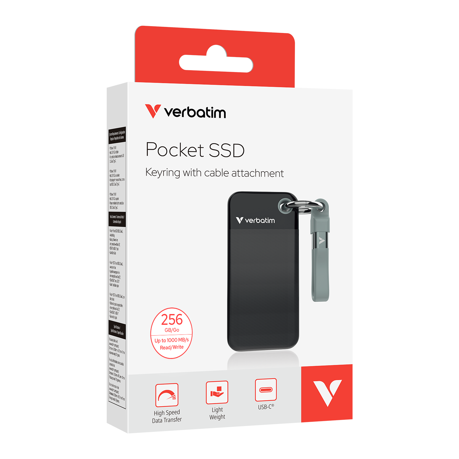 Verbatim Pocket PSSD 256GB Black/Grey