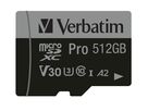 Verbatim Pro U3 512GB microSDXC Card
