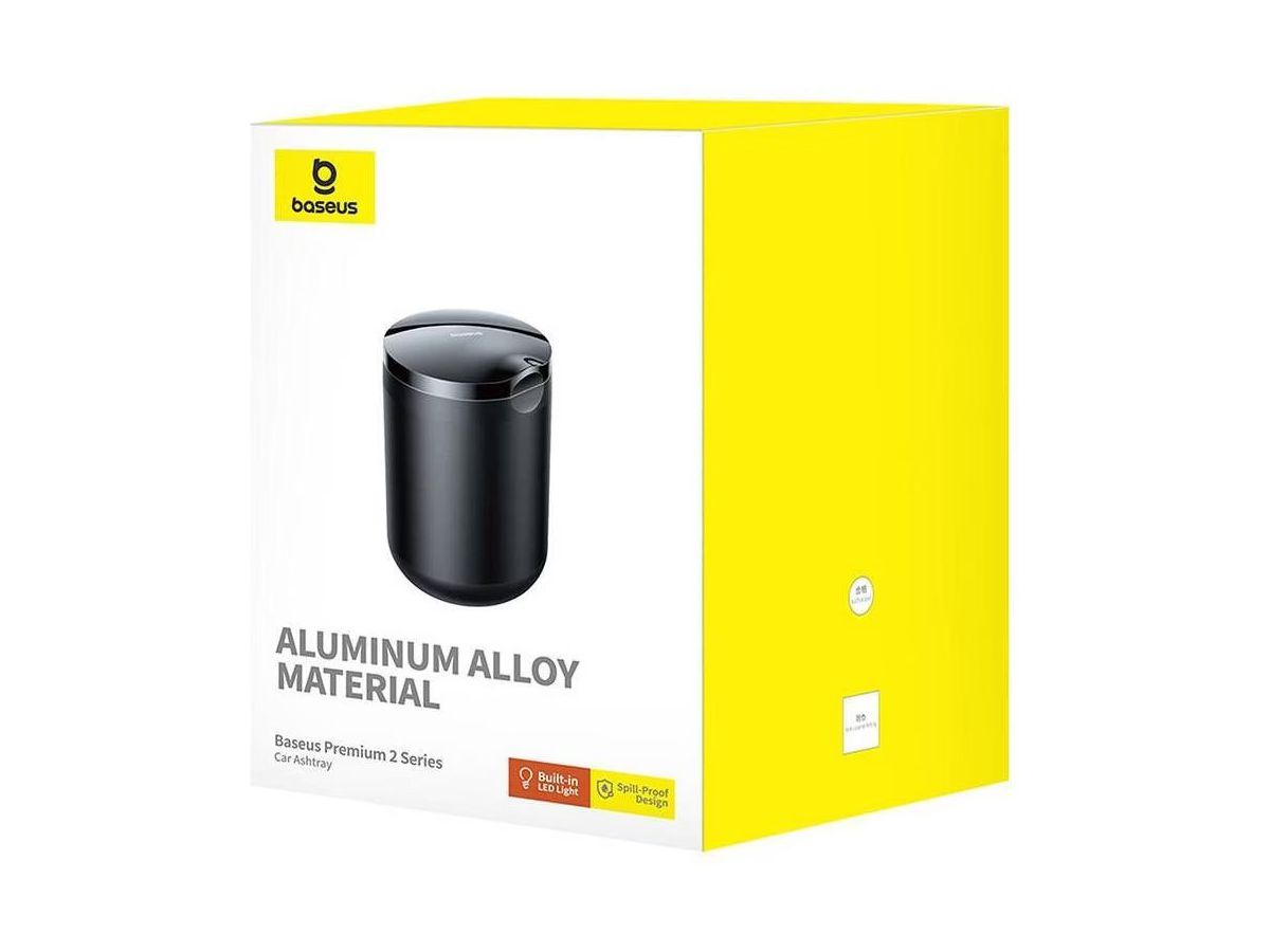 Baseus Car Aluminium Ash Tray Black
