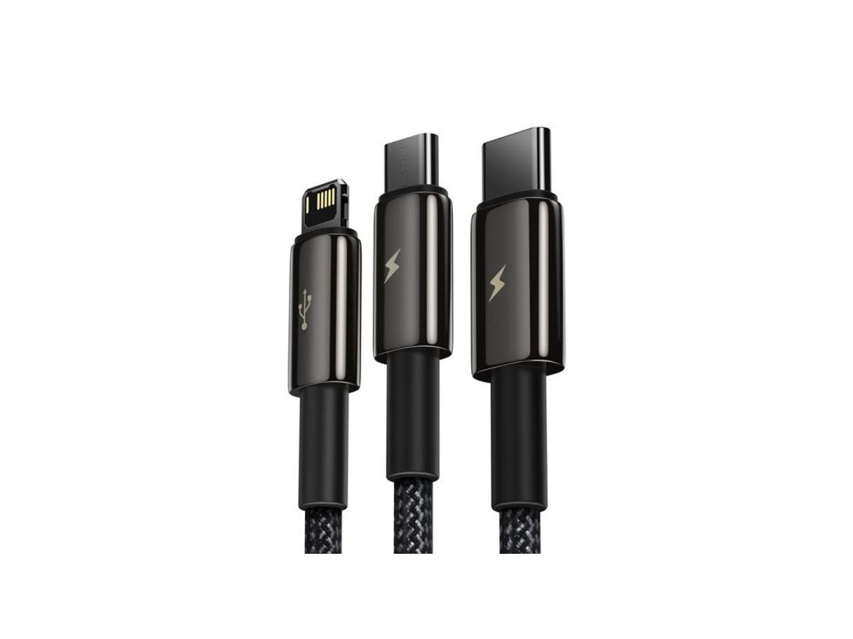 Baseus USB 3-in-1 Cable 1.5m Black