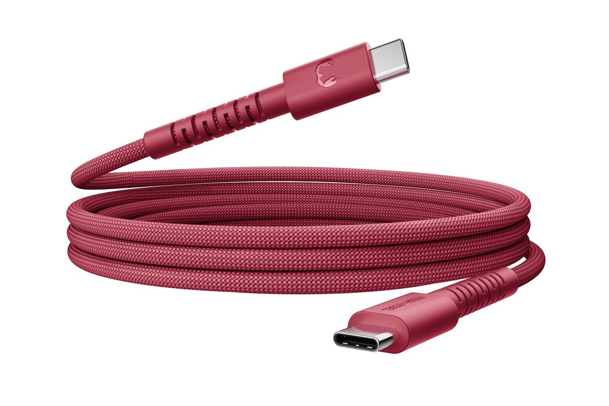 Fresh 'n Rebel USB-C to USB-C Berry Red