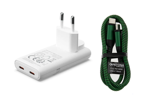 Patona GaN 65W 2x USB-C + 100W Kabel Set