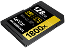 Lexar 1800x UHS-II SDXC 128GB Gold