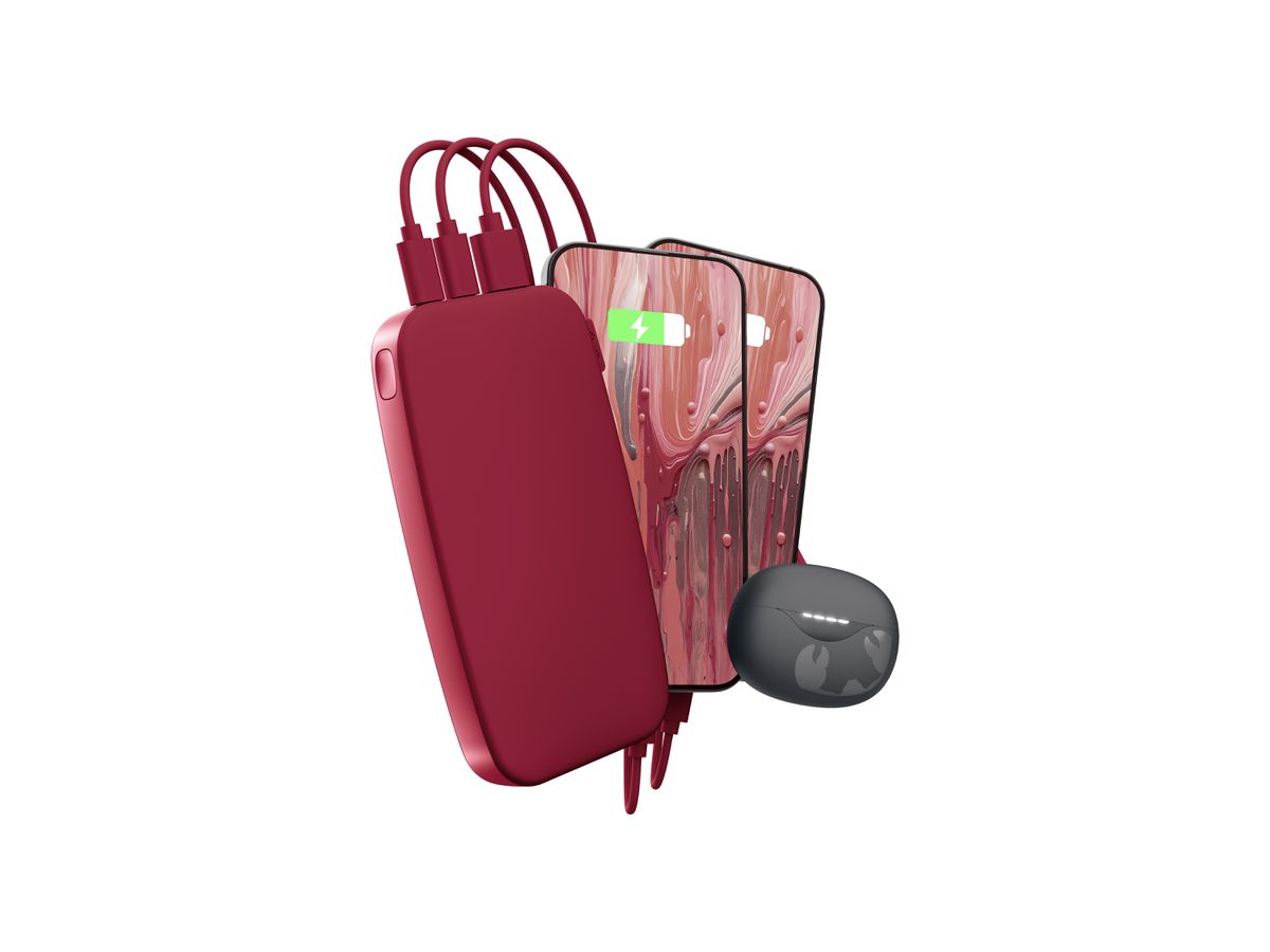 Fresh 'n Rebel Powerbank 18000 mAh Red