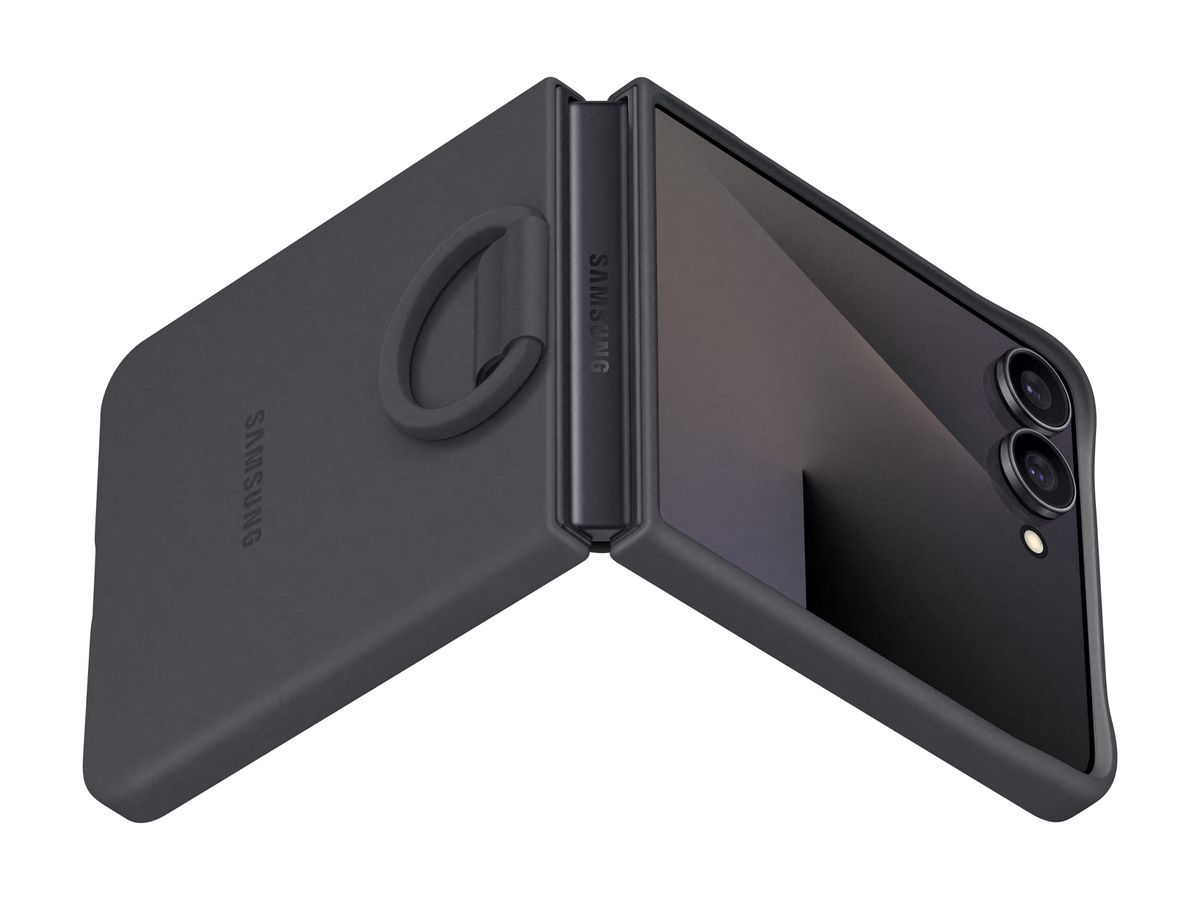 Samsung Flip 7 Ring Case Black