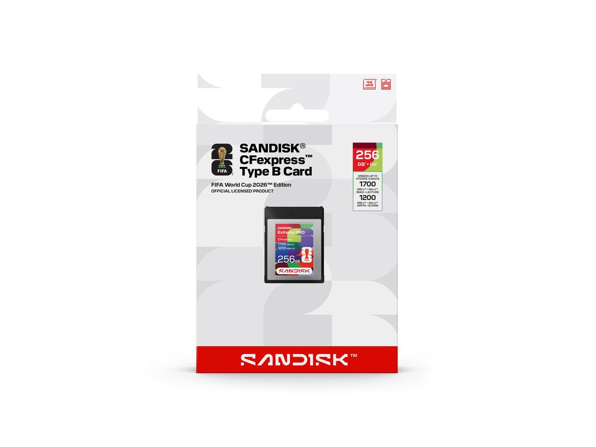 SanDisk CFexpress Typ-B FIFA 2026 256GB