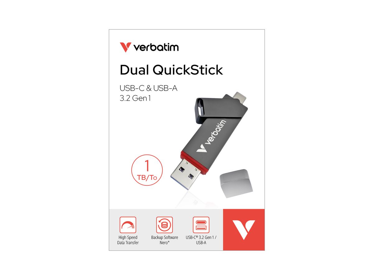 Verbatim Dual QuickStick USB-A/C 1TB