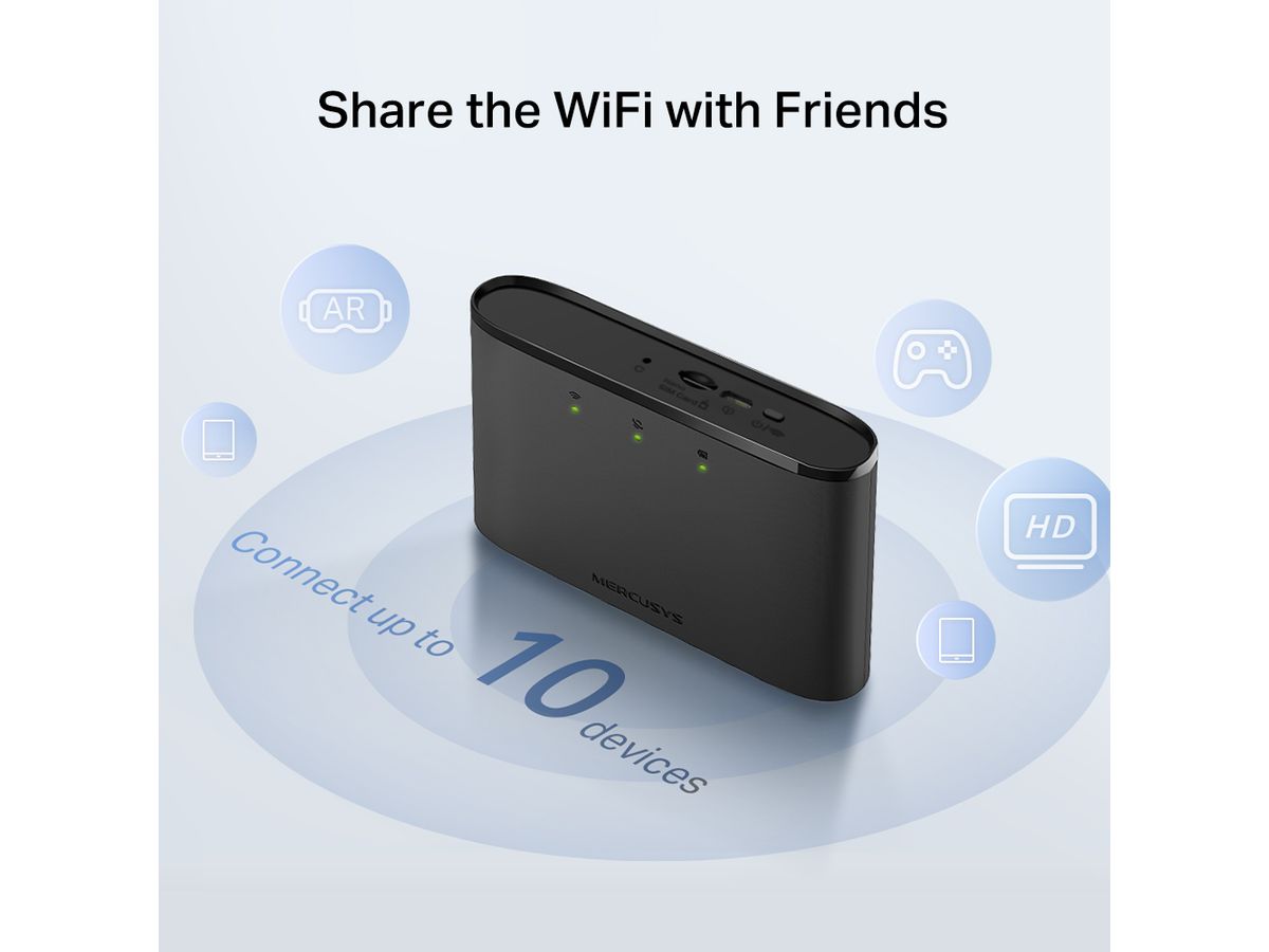 Mercusys 150Mbps 4G LTE Mobile Wi-Fi