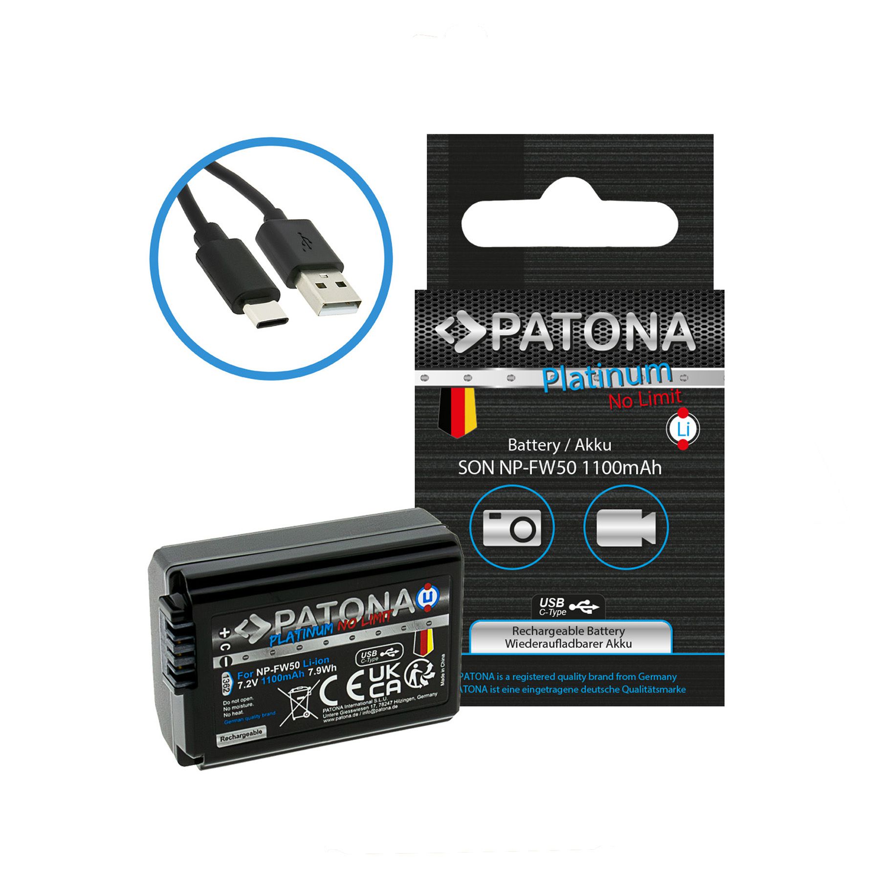 Patona Platinum USB-C Sony NP-FW50