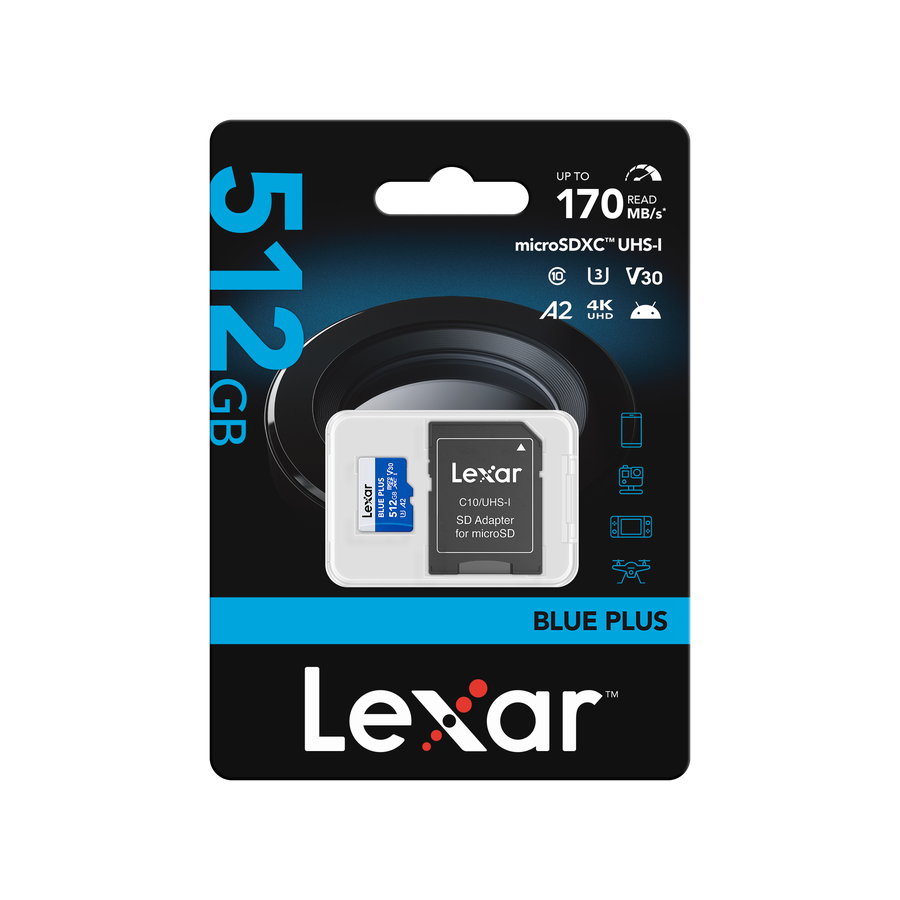 Lexar microSDXC 100MB/s Blue Plus 512GB