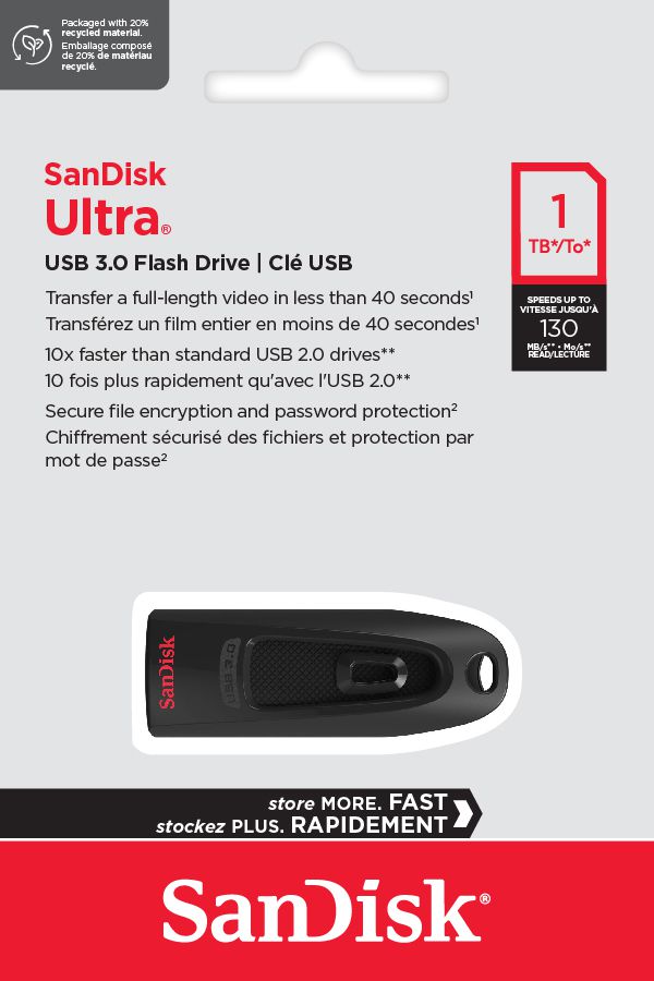 SanDisk Ultra USB 3.0 130MB/s 1TB