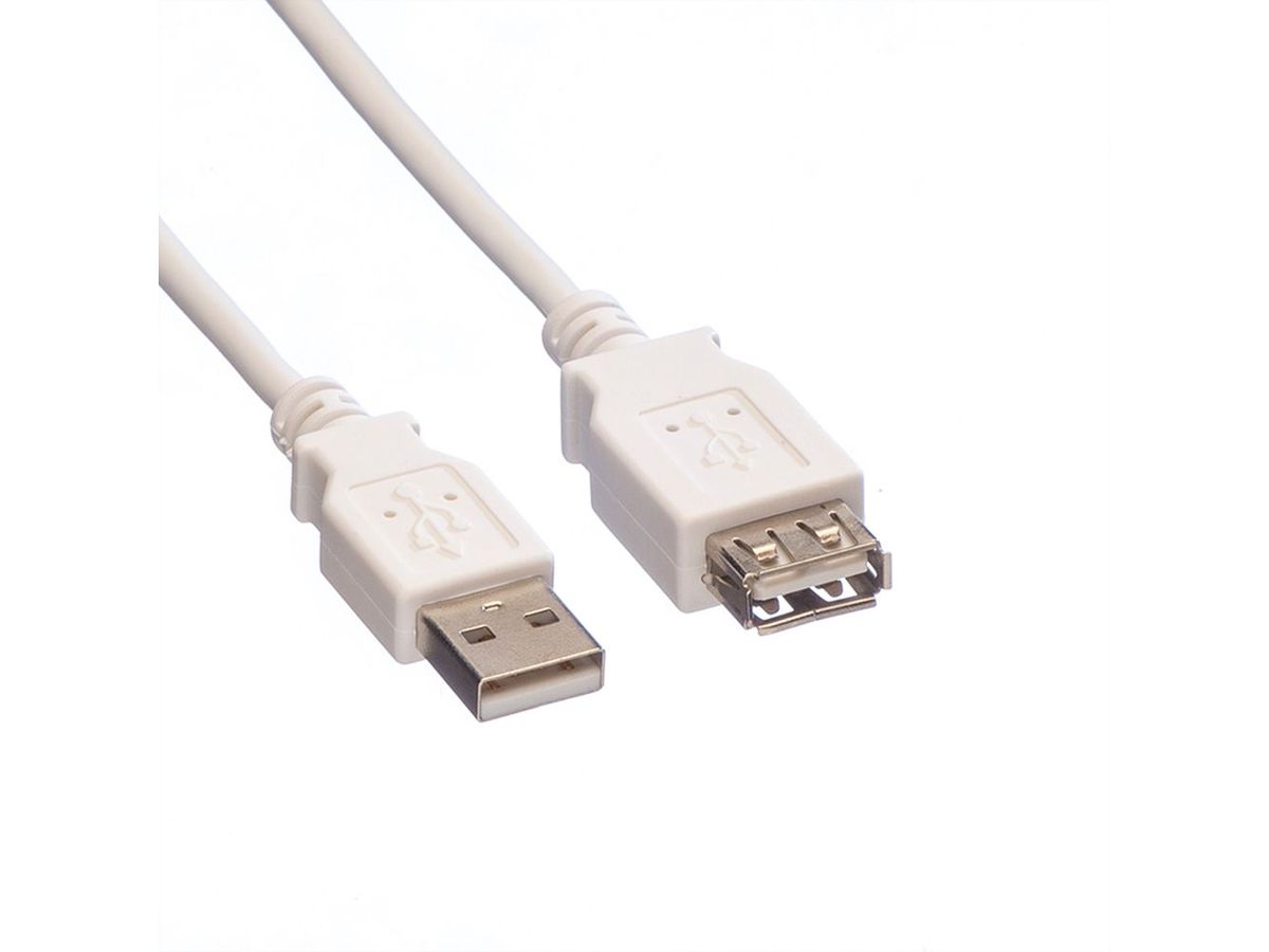 VALUE USB 2.0 Kabel, A-A, white (3.0 m)