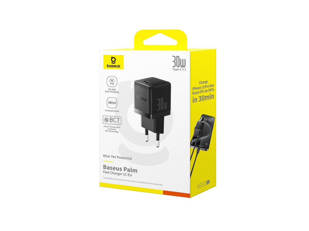 Baseus Palm Fastcharger 1C 30W Bl.