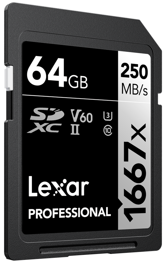 Lexar 1667x UHS-II SDXC 64GB Silver