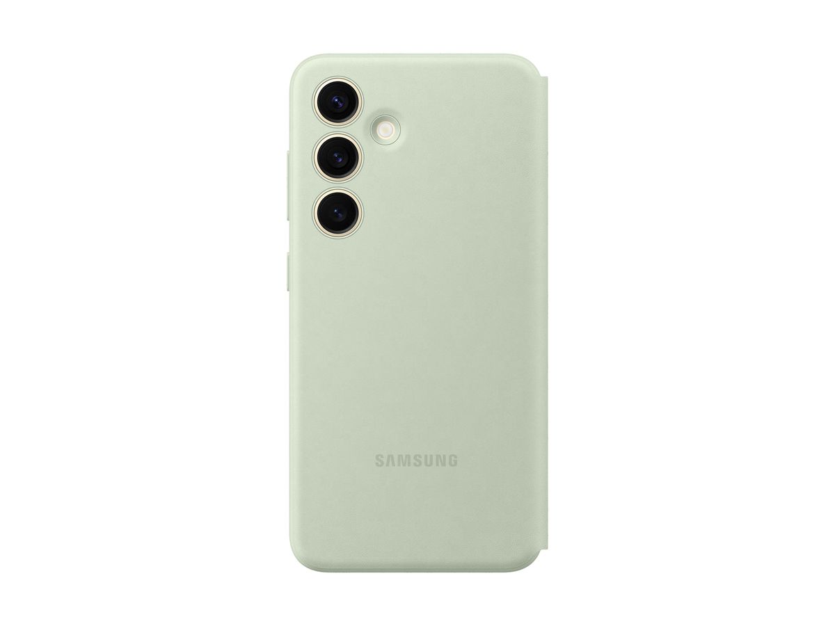 Samsung S24 Smart View Wallet Case Green
