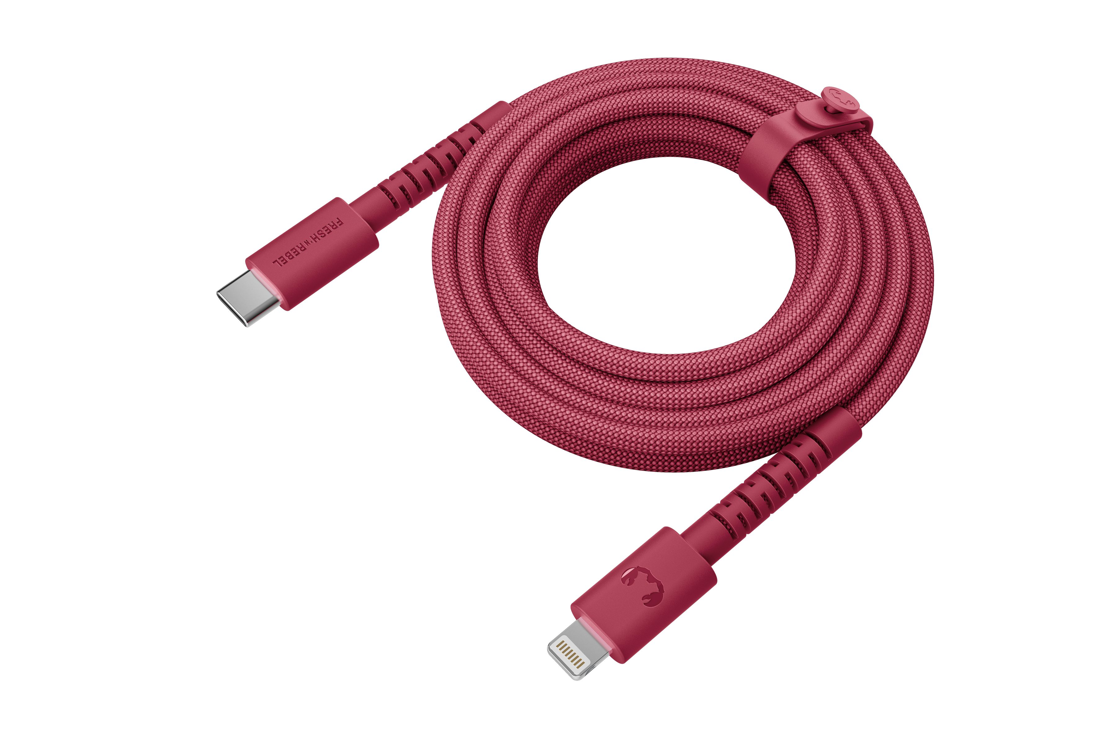 Fresh 'n Rebel USB-C to Lightning Red