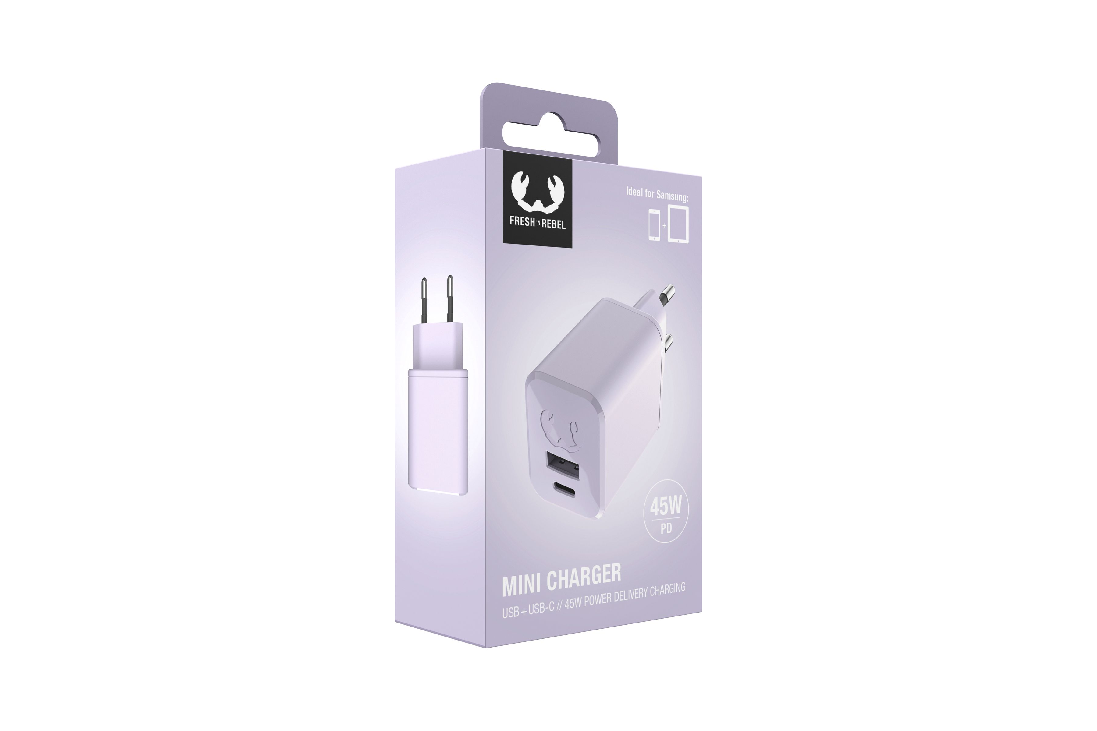 Fresh 'n Rebel Mini Charger Lilac 45W