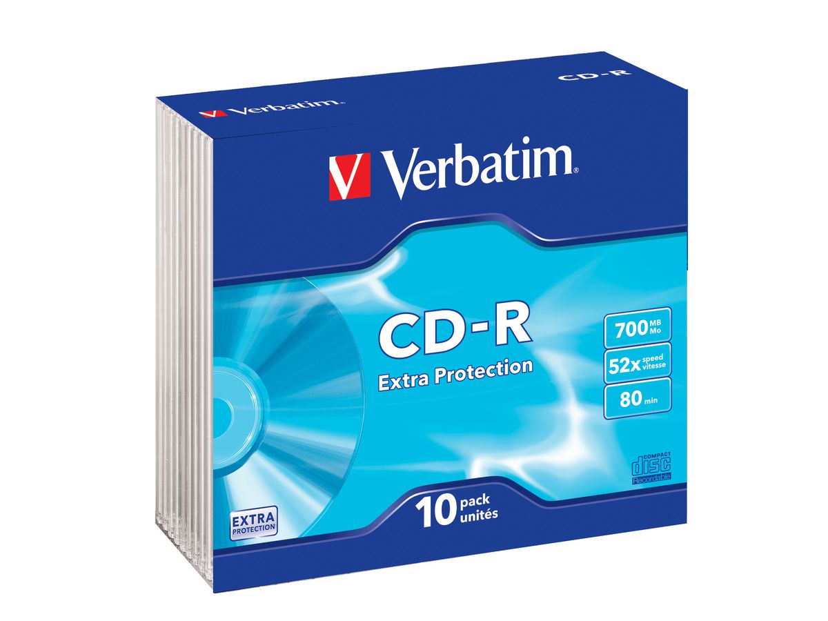 Verbatim CD-R Slim 700MB 52x 10 Pack