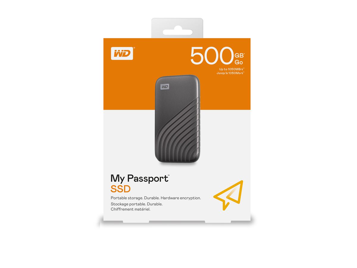 WD My Passport SSD 1TB gold