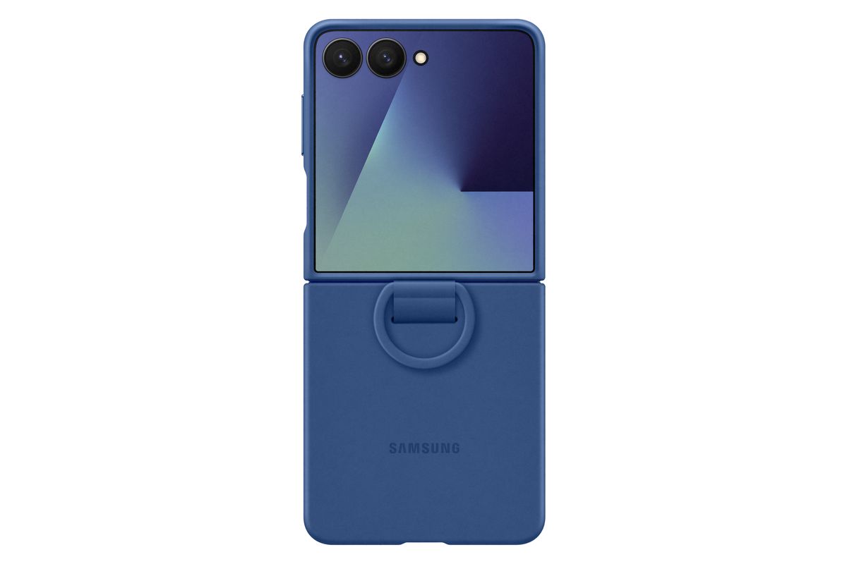 Samsung Flip 7 Ring Case Blue
