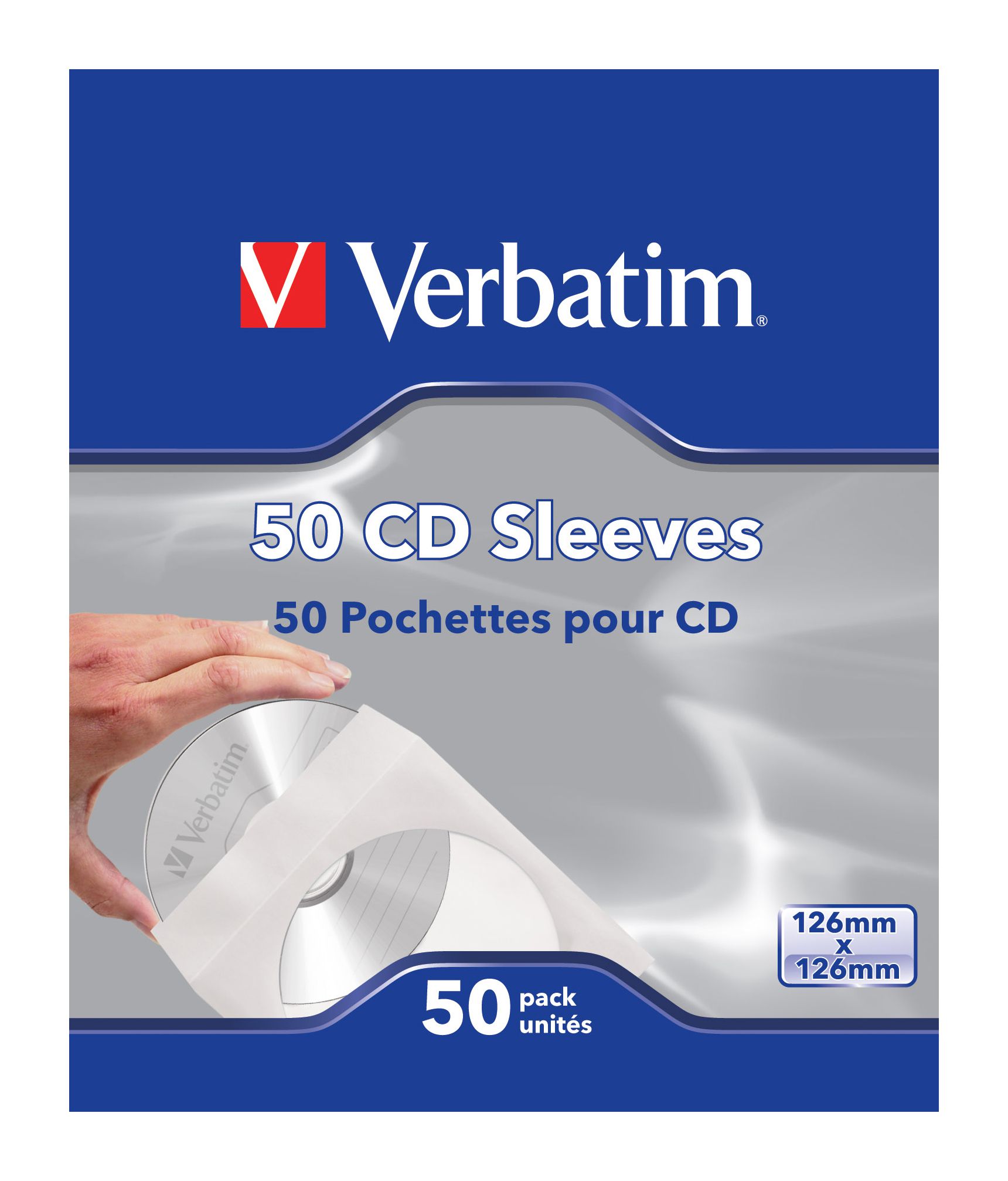 Verbatim CD-DVD Paper Sleeves 50 Pack