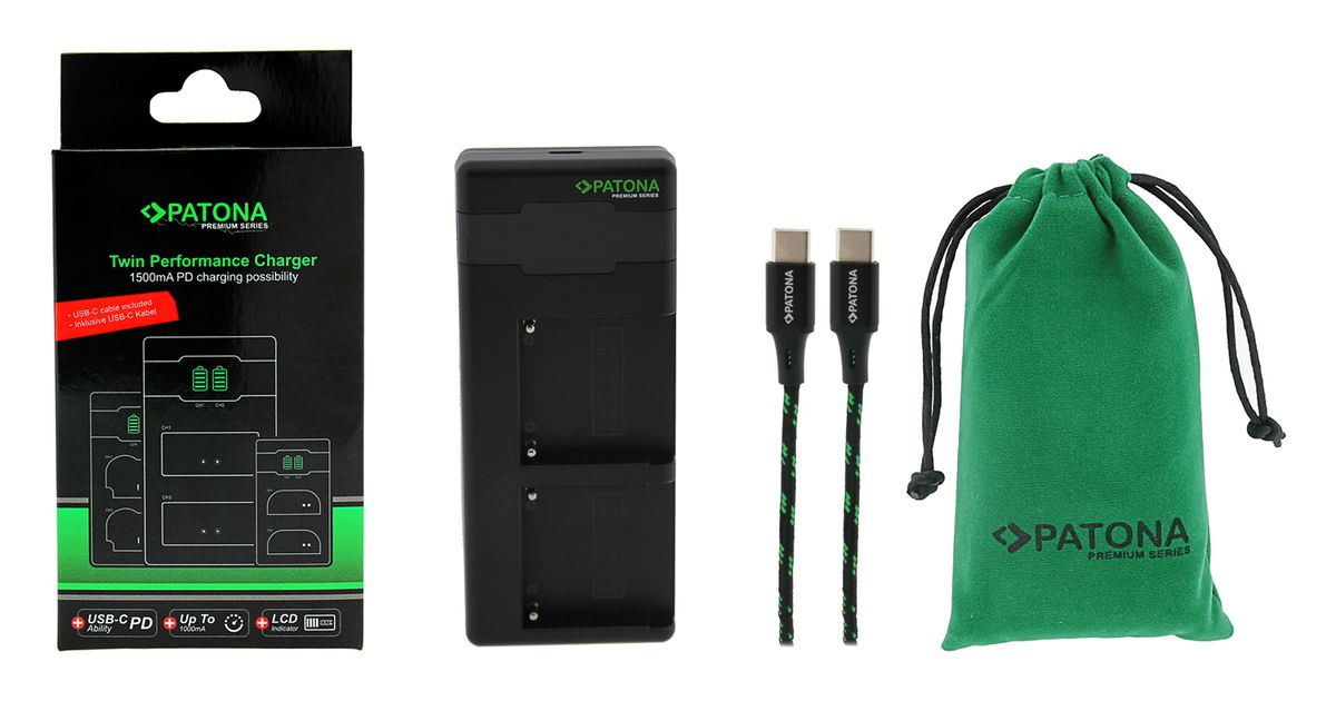 PATONA Premium chargeur double NP-FM500H