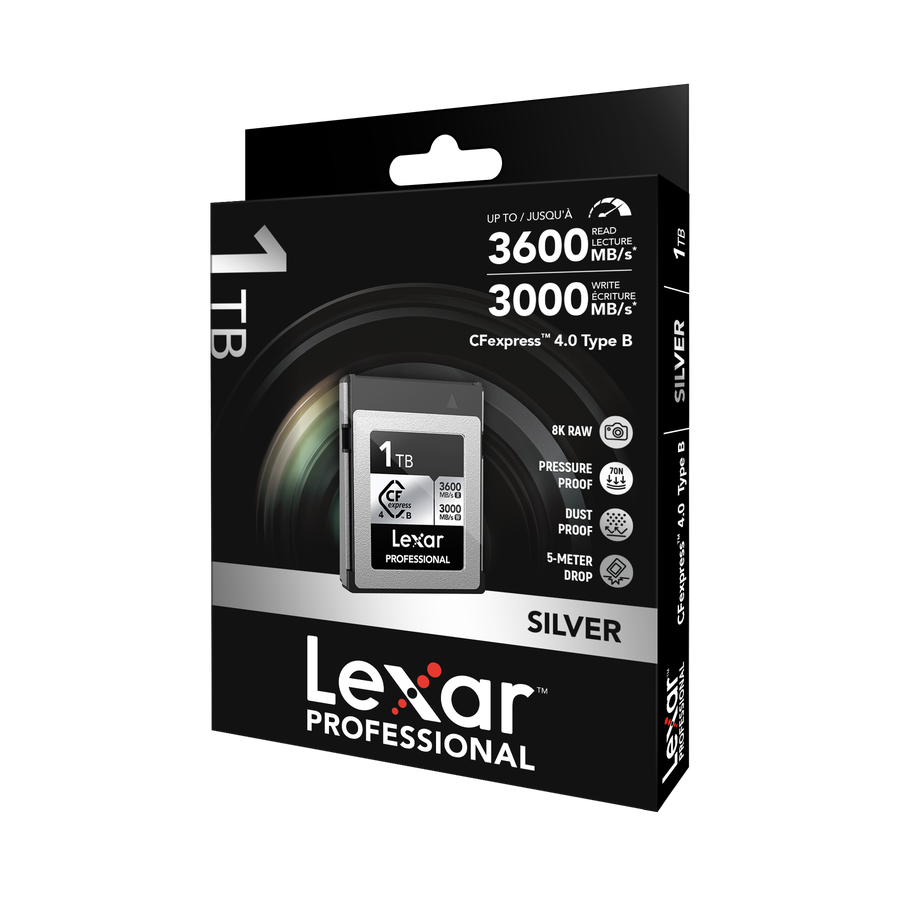 Lexar 3600MB/s CFexpress B 1TB Silver