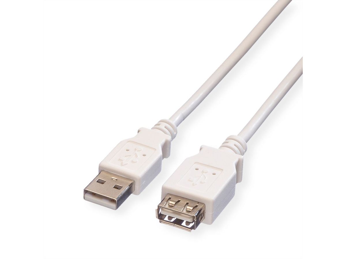 VALUE USB 2.0 Kabel, A-A, white (1.8m)