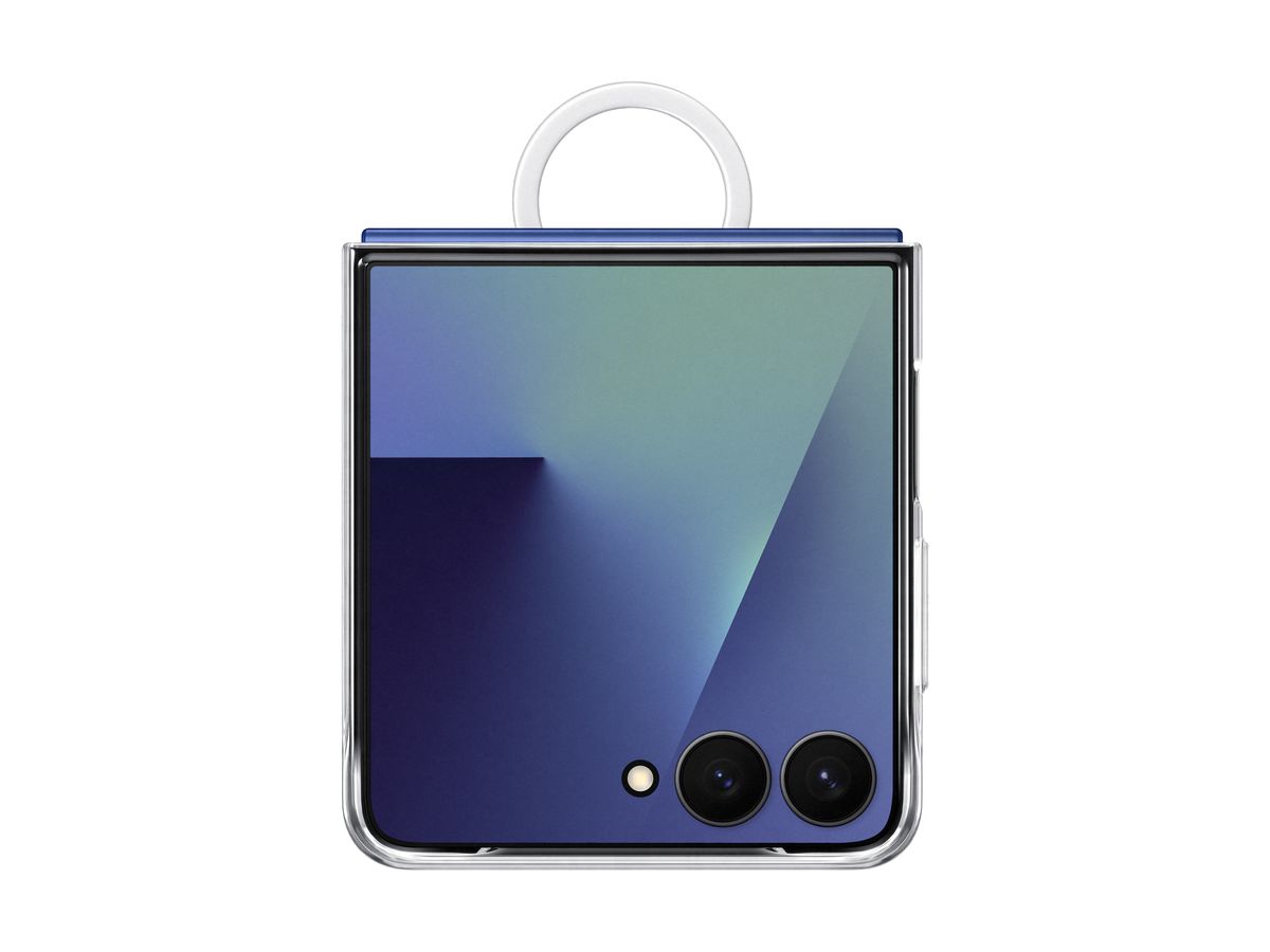 Samsung Flip 7 Ring Case Transparent